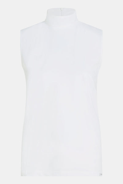 Penn&Ink N.Y - Top Holly Technical Wear mit hohem Kragen - White