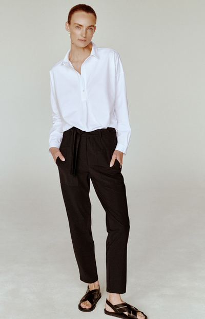 Penn&Ink N.Y - Technical Wear Longbluse Magda - White
