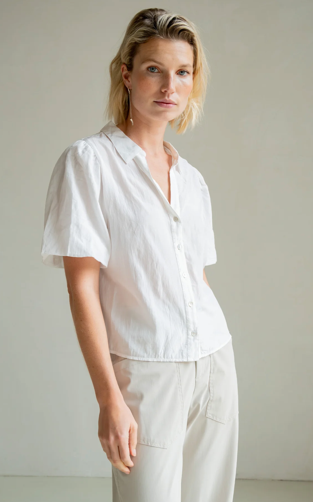 Penn&Ink N.Y -Blouse white Summer Collection 2025