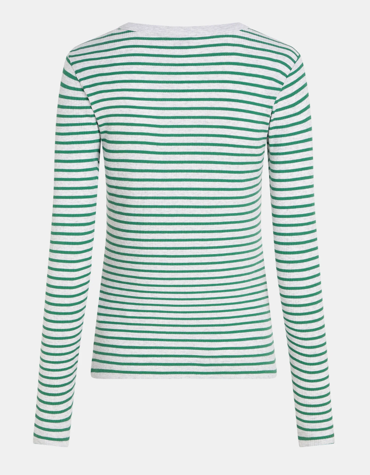 Penn&Ink N.Y - Limited Winter 2025 Longsleeve Stripe grey-melange green