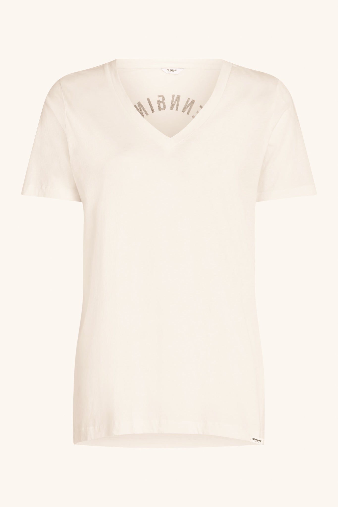 Penn&Ink N.Y - Shirt Organic Cotton S24F1429 - Ecru/Navy