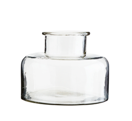 Madam Stoltz - breite Glas Vase klein ALV4650 - 15x12,5